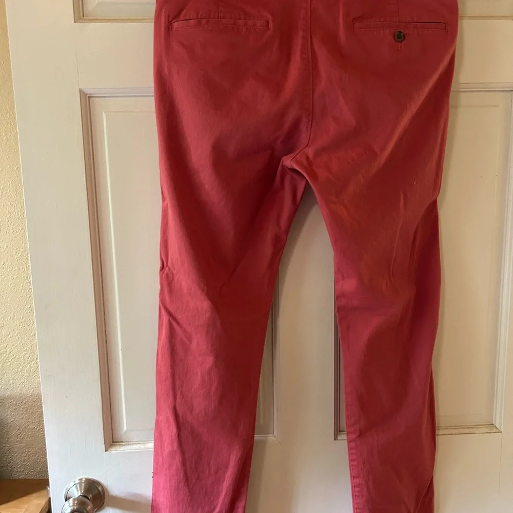 J. Crew Red Straight-Leg - slim cut w-33 l-32